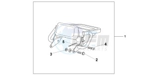 CB1300F1 CB1300SUPER FOUR drawing REAR CARRIER