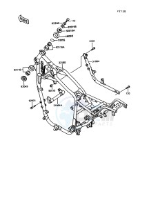 VN 750 A [VULCAN 750] (A10-A14) [VULCAN 750] drawing FRAME