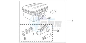 VFR1200XDD CrossTourer - VFR1200X Dual Clutch 2ED - (2ED) drawing TOP BOX