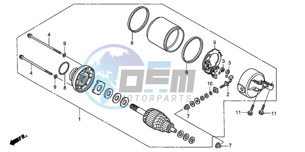 STARTER MOTOR (XL125V1/2/3/4/5/6)