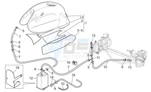 V 11 Cafe Ballabio 1100 drawing Fuel vapour recover system