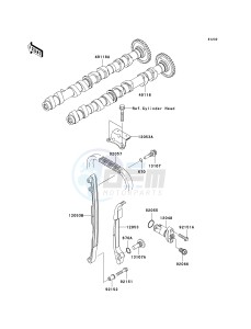 ZR 1000 B [Z1000] (7F-8F) B7F drawing CAMSHAFT-- S- -_TENSIONER