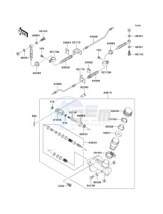 KAF 950 D [MULE 3010 DIESEL 4X4] (D8F) D8F drawing MASTER CYLINDER