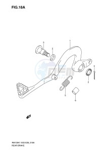 RM125 (E3-E28) drawing REAR BRAKE (MODEL K3 K4 K5 K6)