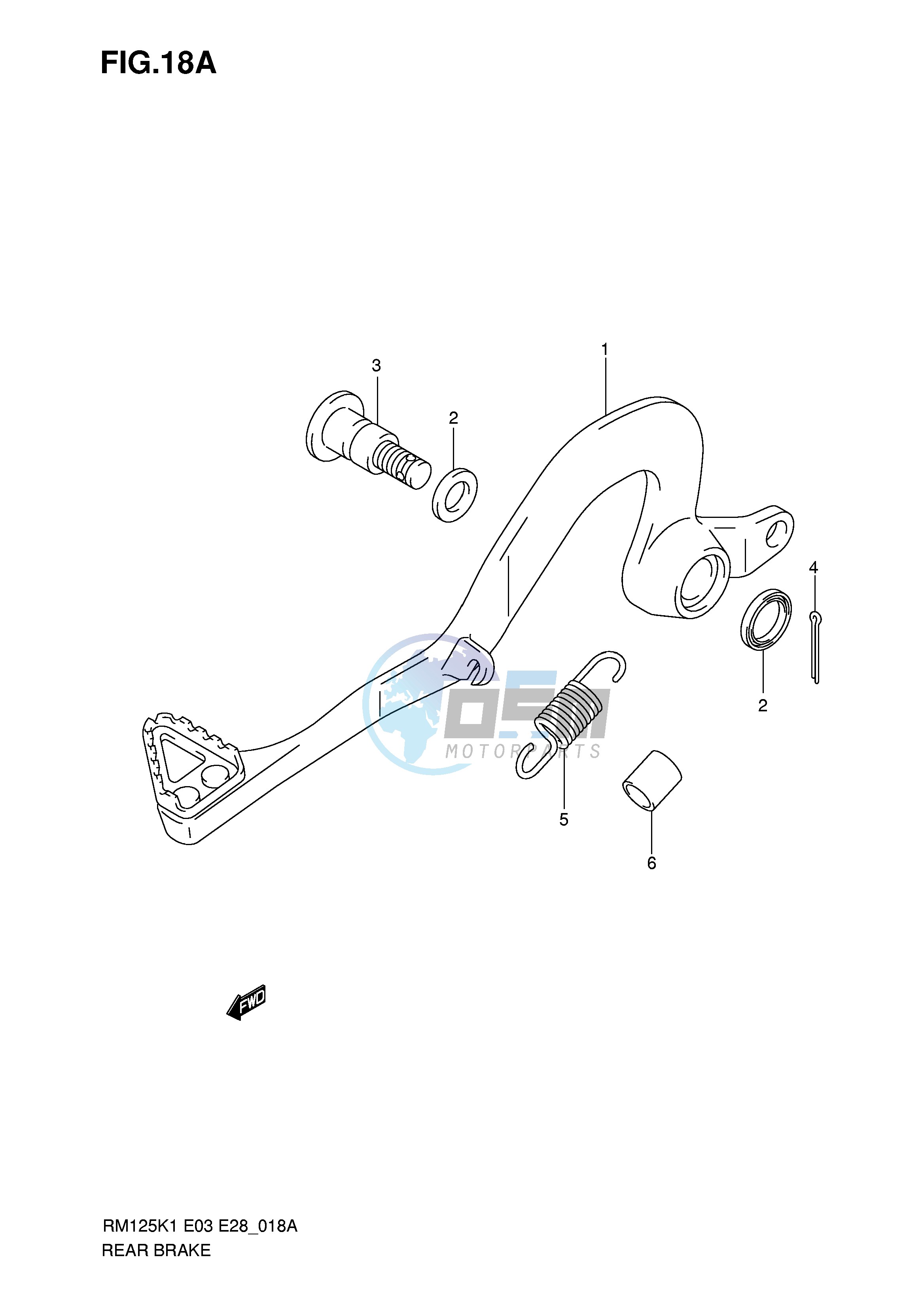 REAR BRAKE (MODEL K3 K4 K5 K6)