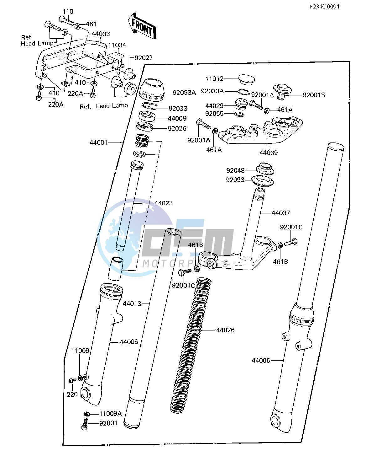 FRONT FORK -- 81 D2- -