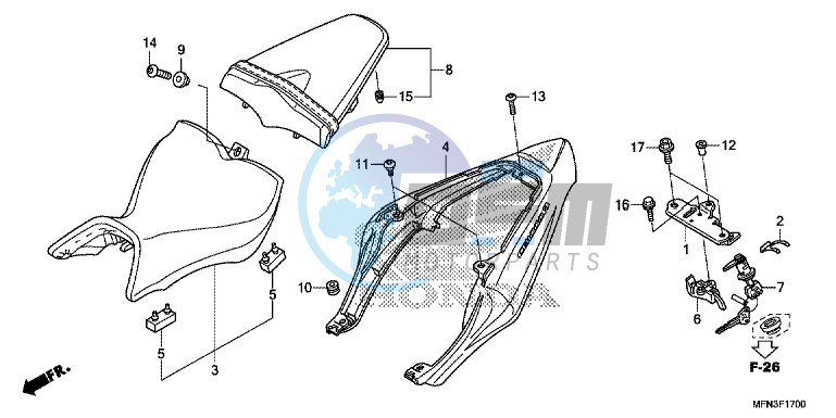 SEAT/ SEAT COWL