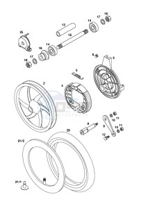 LUXE_E-START_EX_25-45kmh 50 drawing Front wheel