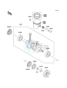 JET SKI 800 SX-R JS800A6F FR drawing Crankshaft/Piston(s)