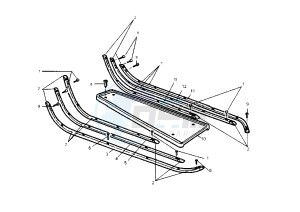 PX 125-150-200 drawing Footboard