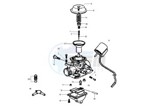 X9 EVOLUTION 125 drawing Carburetor  Spares