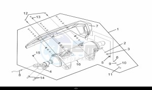 CRUISYM 300 (LV30W1Z1-EU) (L9) drawing EXH. MUFFLER ASSY.