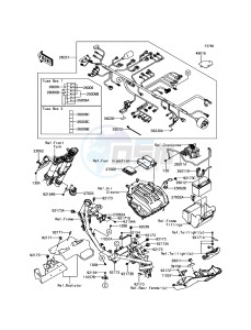 Z900 ABS ZR900BHF XX (EU ME A(FRICA) drawing Chassis Electrical Equipment