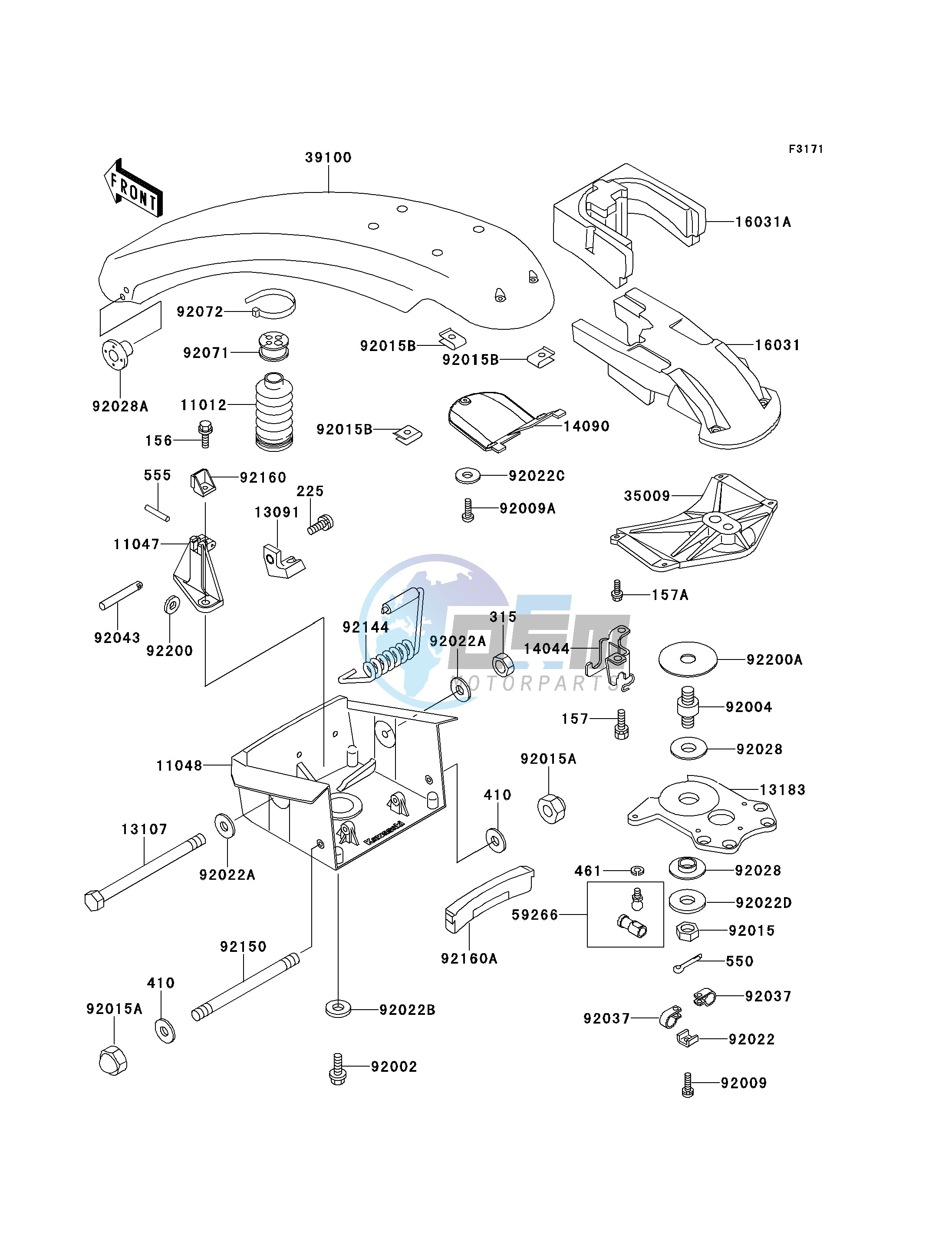 HANDLE POLE -- JS750-B1- -