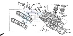 CB1100SF drawing CYLINDER HEAD