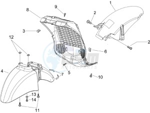 Beverly 125 drawing Wheel housing - Mudguard