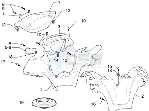 X9 500 drawing Handlebars covers