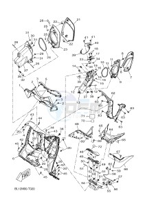 YP400RA EVOLIS 400 ABS (BL12) drawing LEG SHIELD