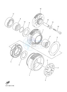 FZ8-S FZ8 FAZER 800 (42PN) drawing STARTER