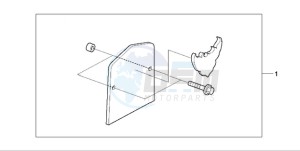 VT750C9 Australia - (U / MK) drawing BACKREST PLATE