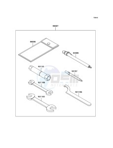 MULE 3010 DIESEL 4x4 KAF950D8F EU drawing Owner's Tools