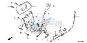 TRX420FPAD TRX420 Europe Direct - (ED) drawing SELECT LEVER