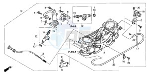 XL1000V VARADERO drawing THROTTLE BODY (ASSY.)