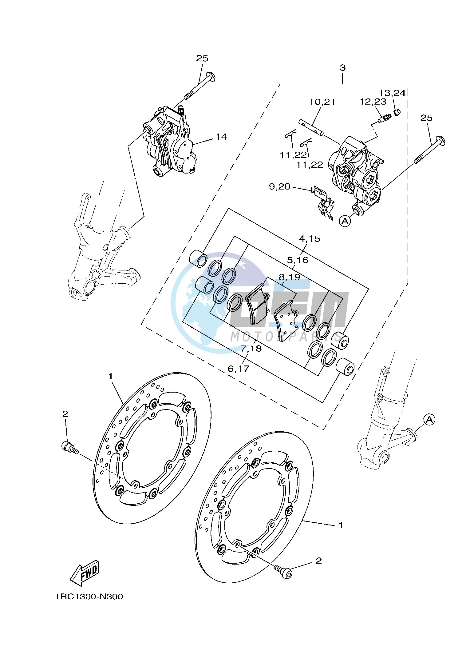 FRONT BRAKE CALIPER