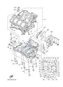 MT09 900 (1RCD 1RCE) drawing CRANKCASE