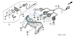 NT700VAA UK - (E / ABS MKH) drawing TAILLIGHT