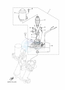 F150BETX drawing TILT-SYSTEM-2