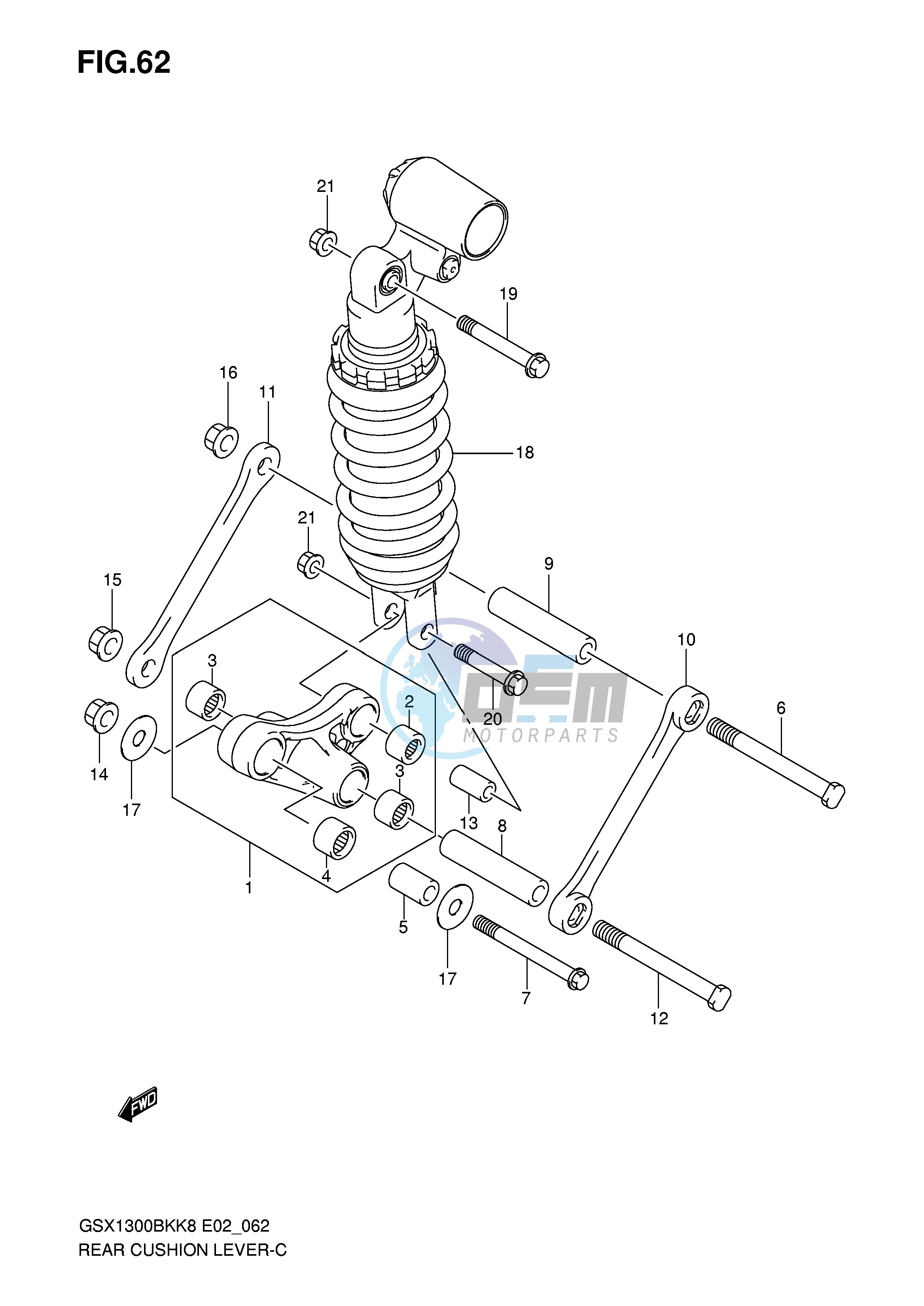 REAR CUSHION LEVER