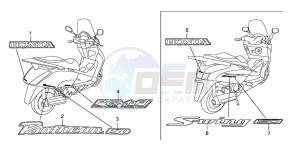 FES150 125 S-WING drawing MARK