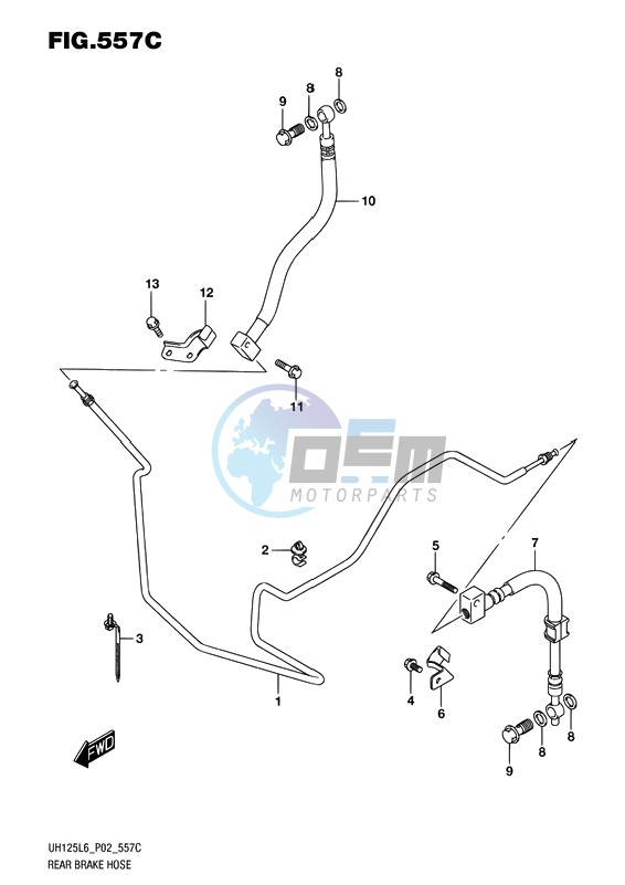 REAR BRAKE HOSE