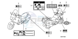 NT700VA Europe Direct - (ED) drawing CAUTION LABEL (NT700VA/NT700VAA)