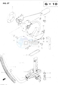 GSX500E (E39) drawing FUEL COCK