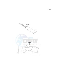 KLX 125 B [KLX125L] (B1-B3) [KLX125L] drawing OPTIONAL PARTS