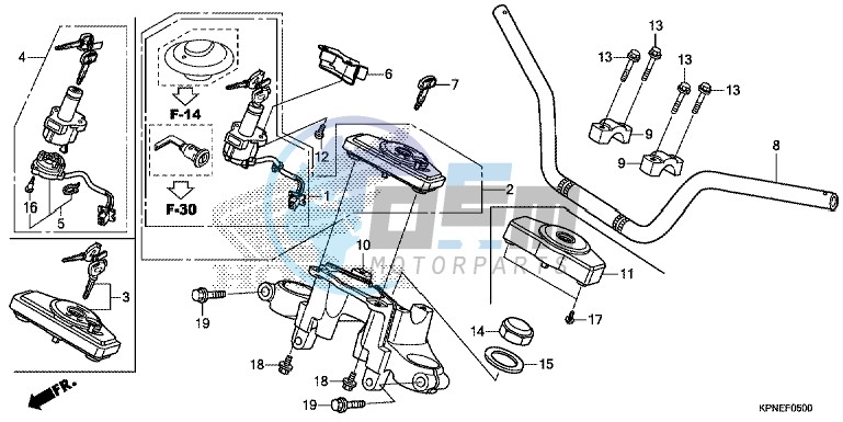 HANDLE PIPE/TOP BRIDGE