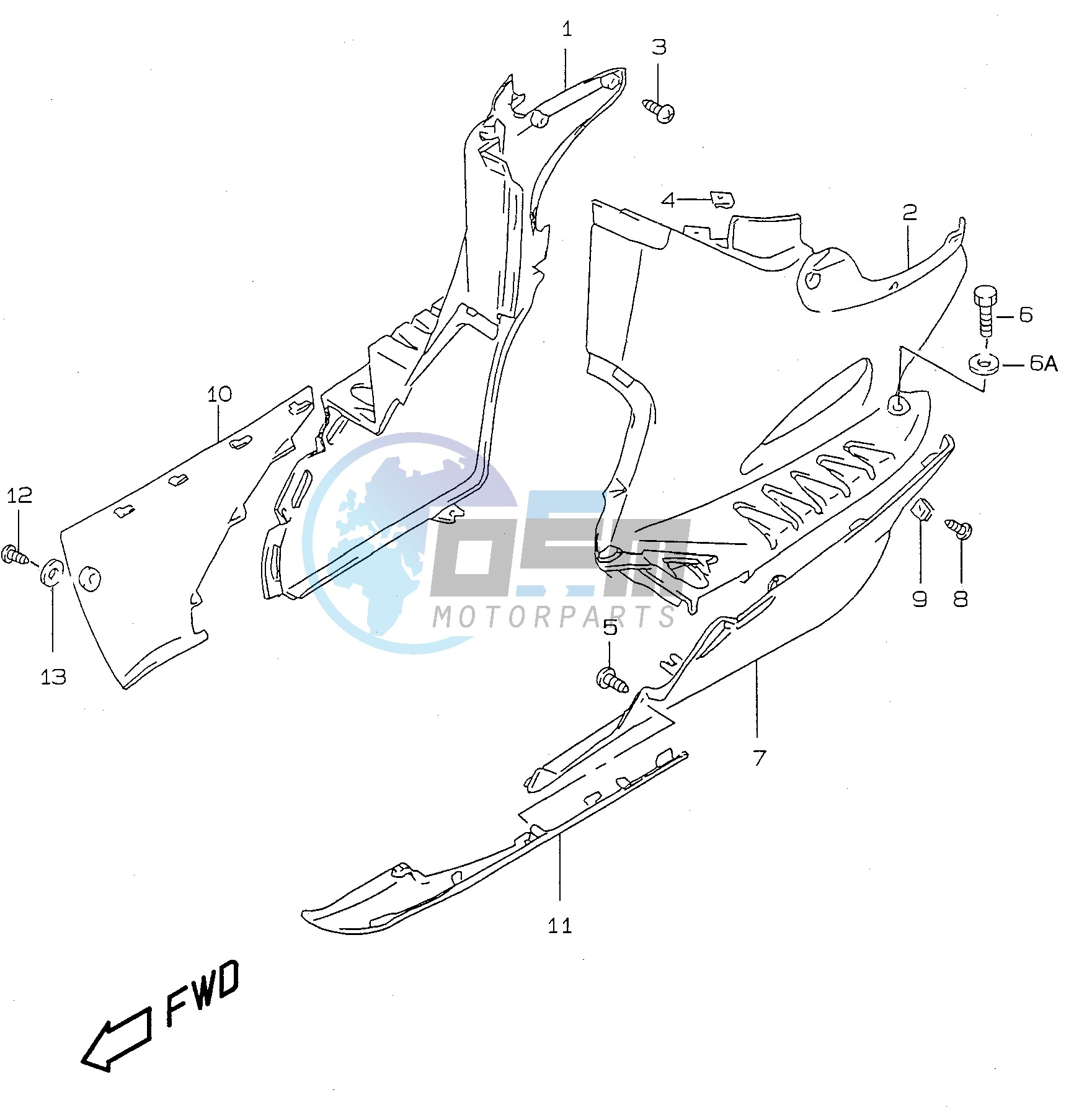 SIDE LEG SHIELD (model V W X)