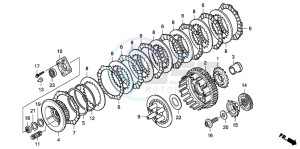 VT750CA drawing CLUTCH