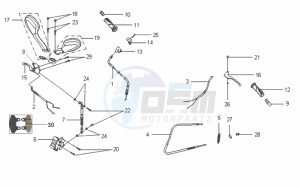 VS 125 EURO3 drawing BRAKE CALIPER / BRAKE LEVER / MIRRORS