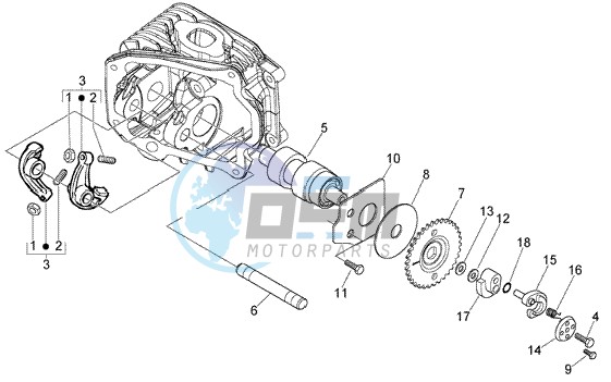 Rocker levers support