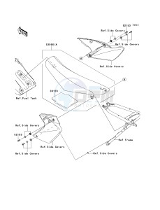 KLX 450 A [KLX450R] (A8F-A9F) A9F drawing SEAT