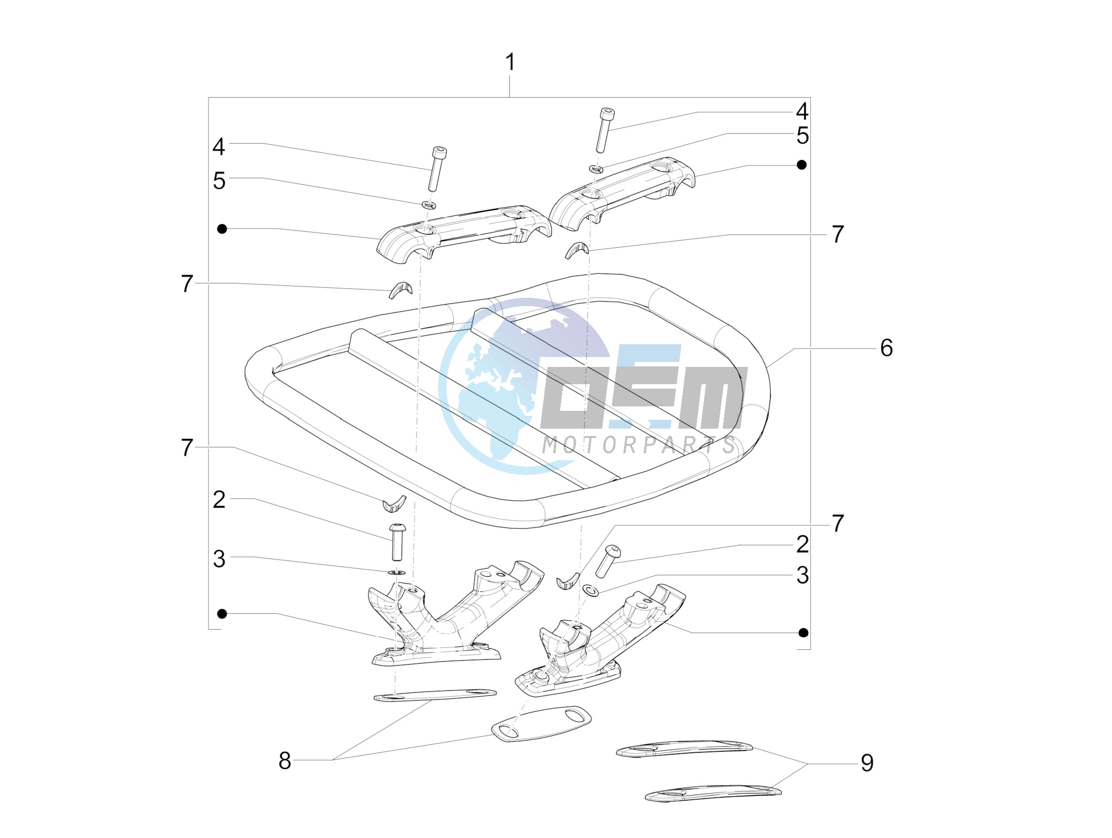 Rear luggage rack