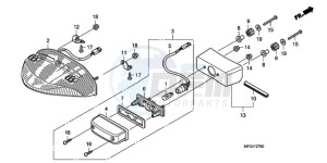 CB600FA Australia - (U) drawing TAILLIGHT