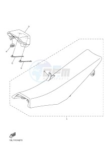 YZ250F (1SM9 1SMA 1SMB 1SMC) drawing SEAT