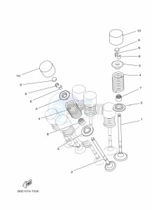 YZF320-A YZF-R3 (B2X8) drawing VALVE