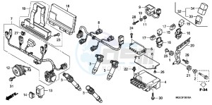 VFR1200FB drawing SUB HARNESS