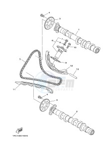 MT09TRA MT-09TRA TRACER 900 (2SCB) drawing CAMSHAFT & CHAIN