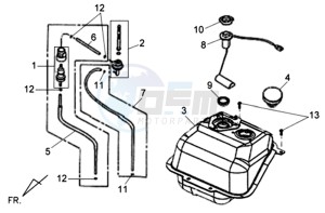 JET 4 R50 drawing FUEL TANK - FUEL CUT